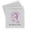 Gymnastics with Name/Text Set of 4 Sandstone Coasters - Front View