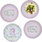 Gymnastics with Name/Text Set of Lunch / Dinner Plates