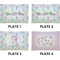 Gymnastics with Name/Text Set of Rectangular Appetizer / Dessert Plates (Approval)