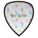 Gymnastics with Name/Text Iron on Shield Patch A