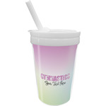 Gymnastics with Name/Text Sippy Cup with Straw (Personalized)