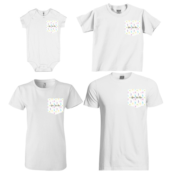 Gymnastics with Name/Text Sized Pockets on Various Products