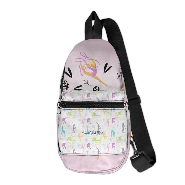 Custom Gymnastics with Name/Text Sling Bag