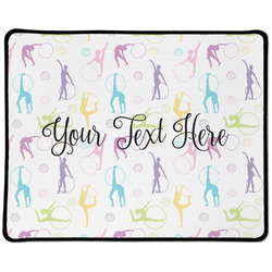 Gymnastics with Name/Text Large Gaming Mouse Pad - 12.5" x 10"