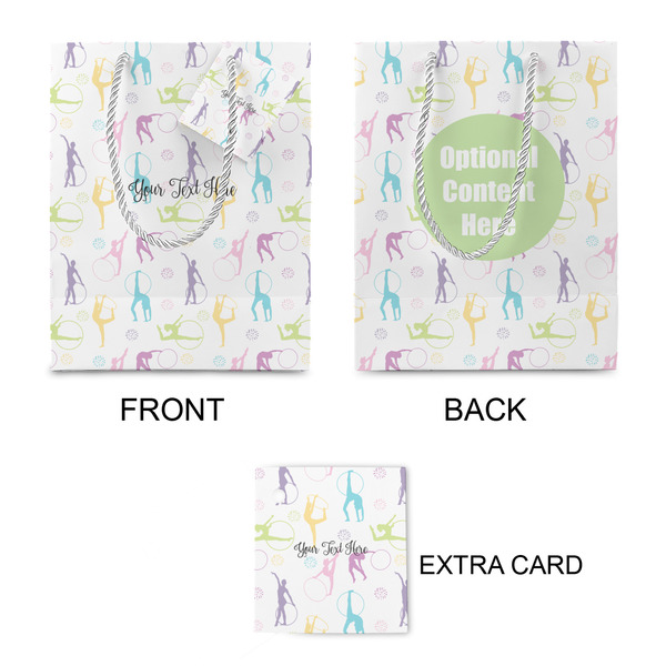 Gymnastics with Name/Text Small Gift Bag - Approval