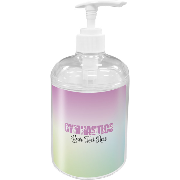 Custom Gymnastics with Name/Text Acrylic Soap & Lotion Bottle