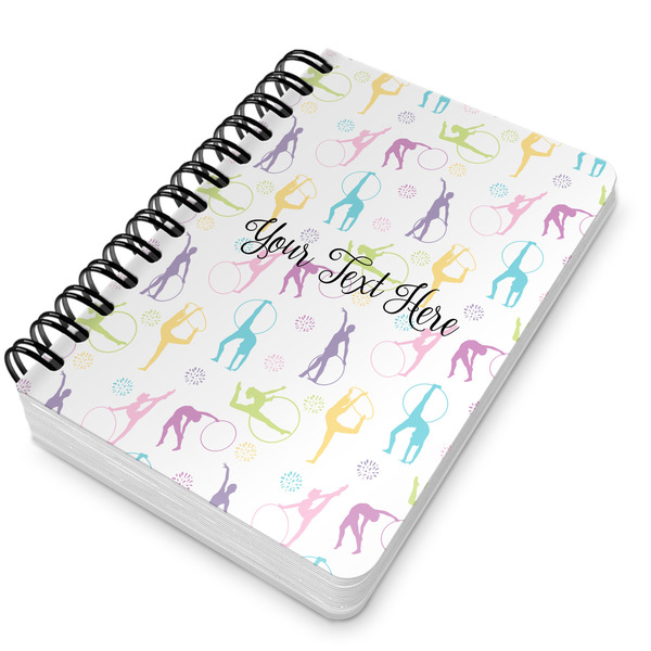 Gymnastics with Name/Text Spiral Journal 5 x 7 - Main