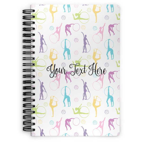 Custom Gymnastics with Name/Text Spiral Notebook