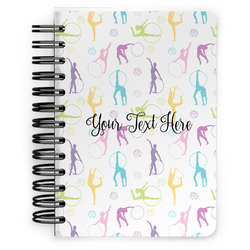 Gymnastics with Name/Text Spiral Notebook - 5x7