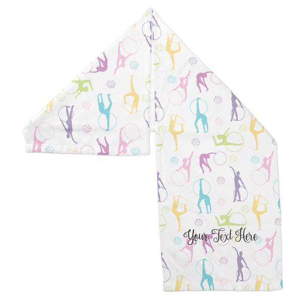 Gymnastics with Name/Text Sports Towel Folded - Both Sides Showing