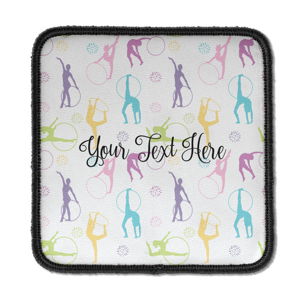 Custom Gymnastics with Name/Text Iron On Square Patch