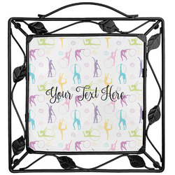 Gymnastics with Name/Text Square Trivet (Personalized)