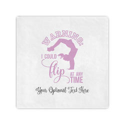 Gymnastics with Name/Text Cocktail Napkins