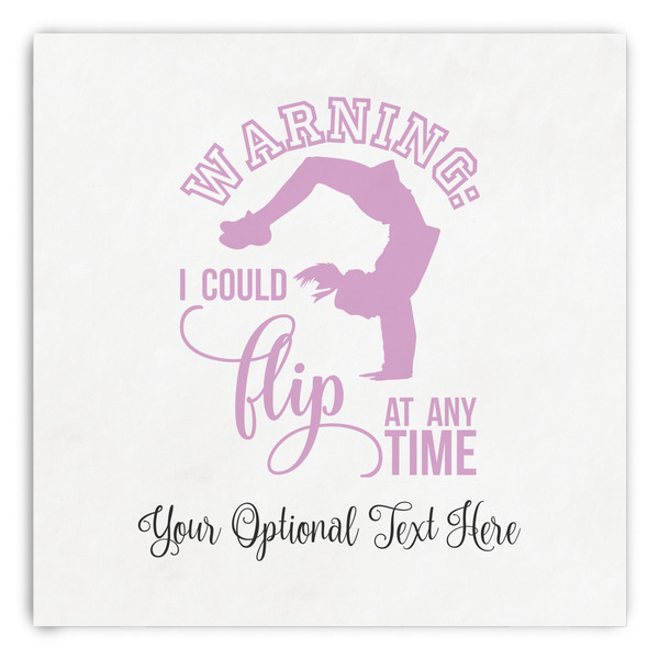Custom Gymnastics with Name/Text Paper Dinner Napkins