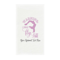 Gymnastics with Name/Text Guest Towels - Full Color - Standard