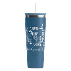 Gymnastics with Name/Text RTIC Everyday Tumbler with Straw - 28oz
