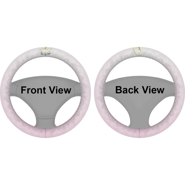 Gymnastics with Name/Text Steering Wheel Cover- Front and Back