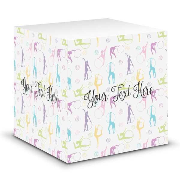 Custom Gymnastics with Name/Text Sticky Note Cube (Personalized)