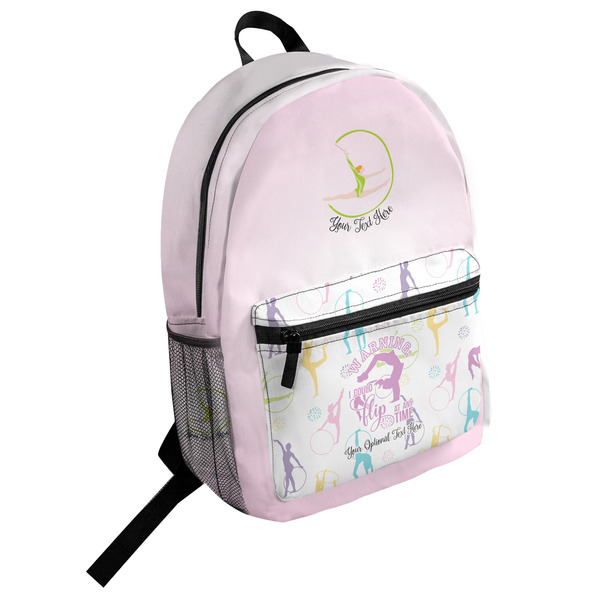 Custom Gymnastics with Name/Text Student Backpack (Personalized)
