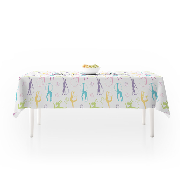 Gymnastics with Name/Text Tablecloths (58"x102") - MAIN (side view)