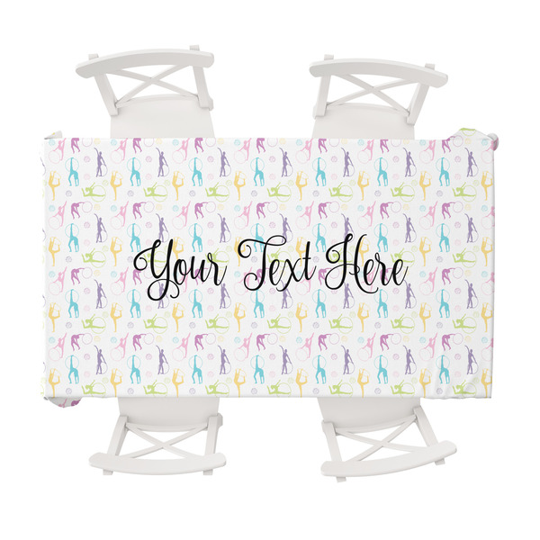 Custom Gymnastics with Name/Text Tablecloth - 58"x102" (Personalized)