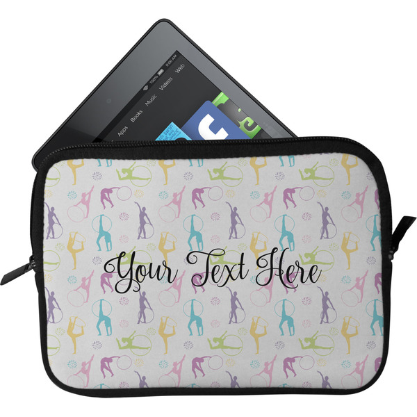 Custom Gymnastics with Name/Text Tablet Case / Sleeve - Small (Personalized)