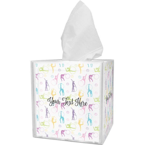 Custom Gymnastics with Name/Text Tissue Box Cover (Personalized)