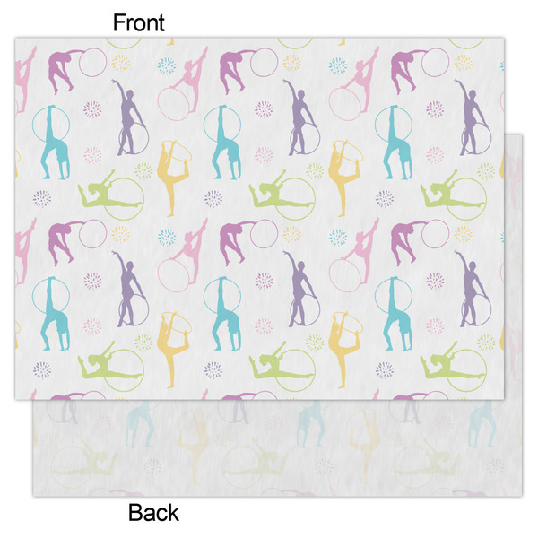 Gymnastics with Name/Text Tissue Paper - Heavyweight - Large - Front & Back