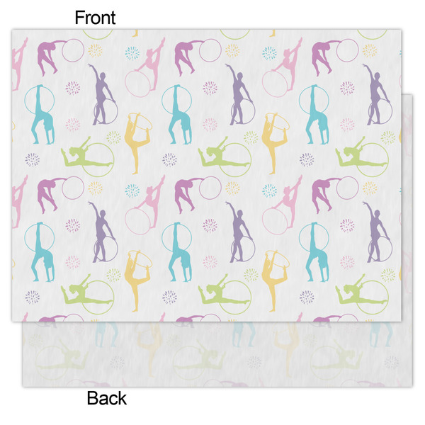 Gymnastics with Name/Text Tissue Paper - Heavyweight - Medium - Front & Back