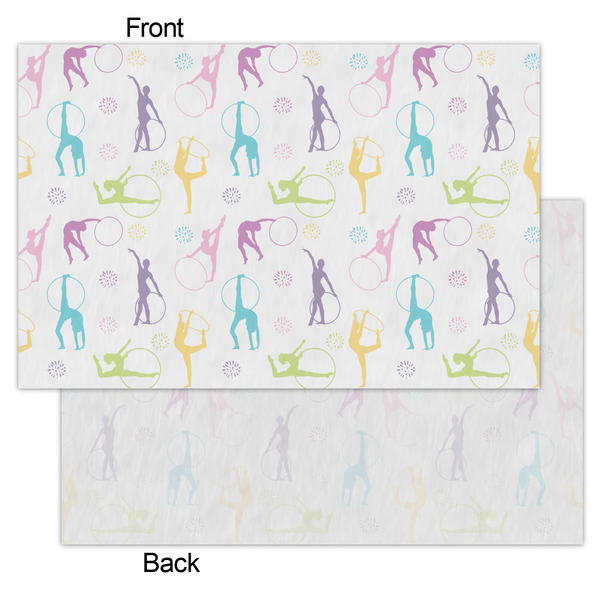 Gymnastics with Name/Text Tissue Paper - Heavyweight - Small - Front & Back
