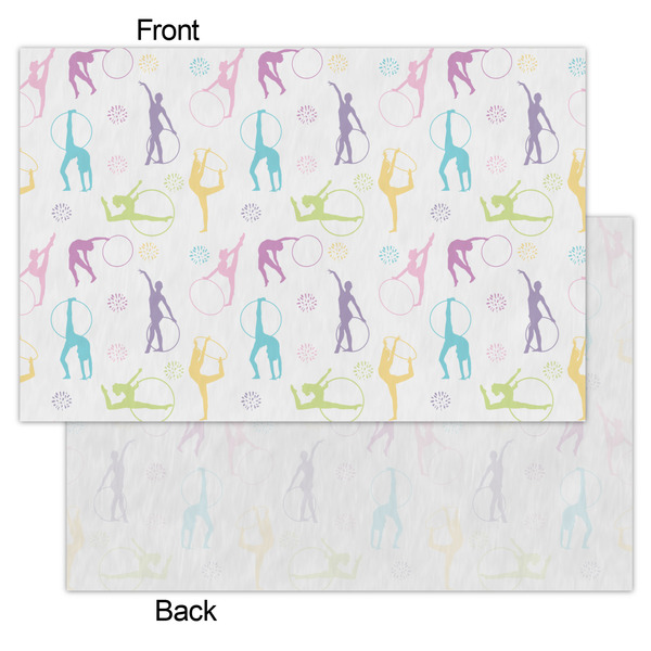 Gymnastics with Name/Text Tissue Paper - Lightweight - Small - Front & Back