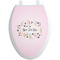 Gymnastics with Name/Text Toilet Seat Decal Elongated