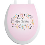 Gymnastics with Name/Text Toilet Seat Decal (Personalized)