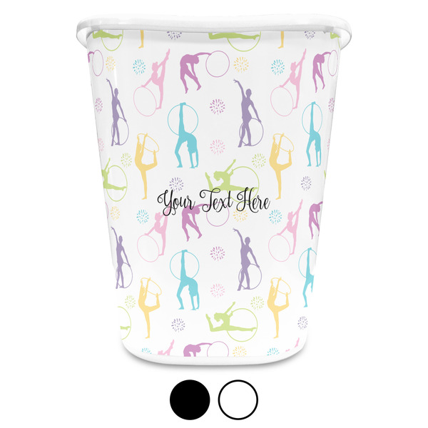 Gymnastics with Name/Text Trash Can Aggregate