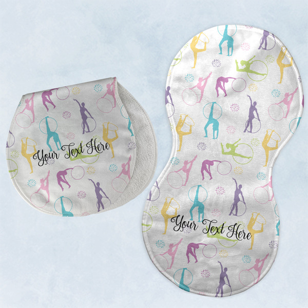 Gymnastics with Name/Text Two Peanut Shaped Burps - Open and Folded