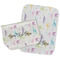 Gymnastics with Name/Text Two Rectangle Burp Cloths - Open & Folded
