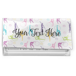 Gymnastics with Name/Text Vinyl Checkbook Cover (Personalized)