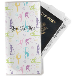 Gymnastics with Name/Text Travel Document Holder