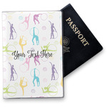 Gymnastics with Name/Text Vinyl Passport Holder (Personalized)