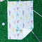 Gymnastics with Name/Text Waffle Weave Golf Towel - In Context