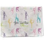Gymnastics with Name/Text Kitchen Towel - Waffle Weave