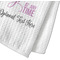 Gymnastics with Name/Text Waffle Weave Towel - Closeup of Material Image