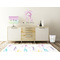 Gymnastics with Name/Text Wall Graphic Decal Wooden Desk