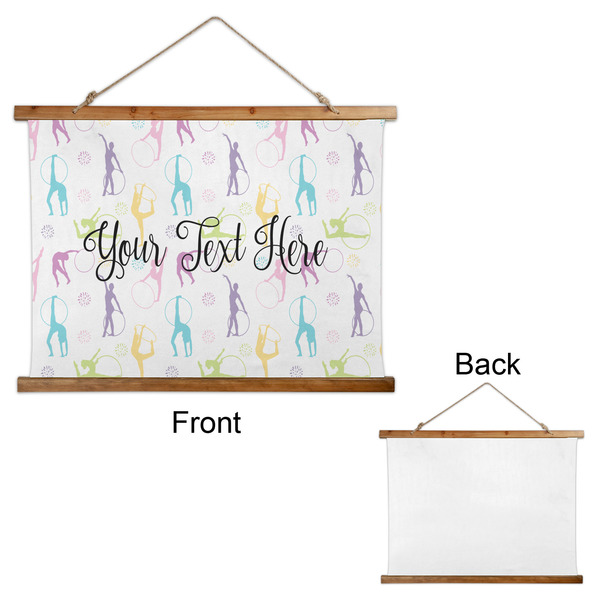 Gymnastics with Name/Text Wall Hanging Tapestry - Landscape - APPROVAL
