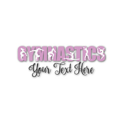 Gymnastics with Name/Text Name/Text Decal - Custom Sizes (Personalized)