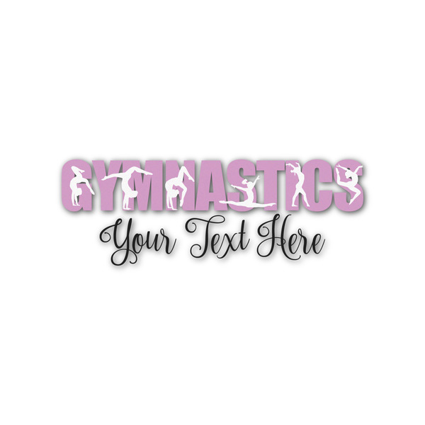 Custom Gymnastics with Name/Text Name/Text Decal - Custom Sizes (Personalized)