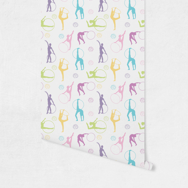 Gymnastics with Name/Text Wallpaper on Wall