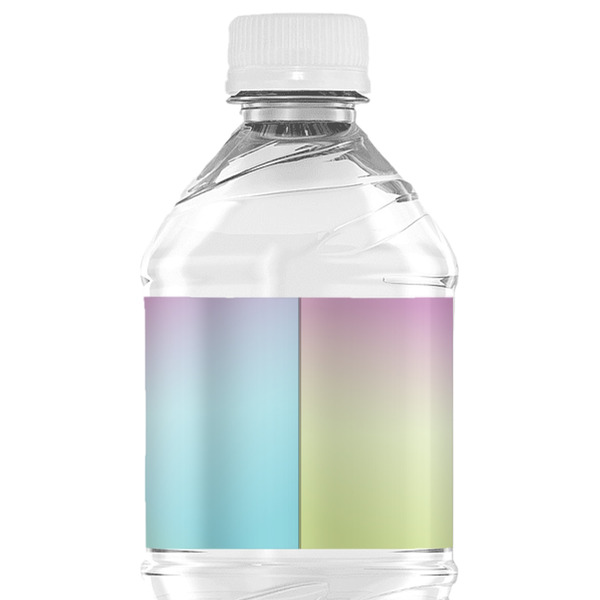 Gymnastics with Name/Text Water Bottle Label - Back View