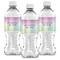 Gymnastics with Name/Text Water Bottle Labels - Front View