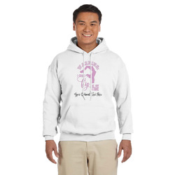 Gymnastics with Name/Text Hoodie - White